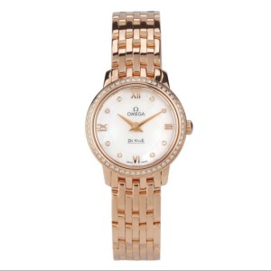 Omega Lady quartz Performance cargo Omega platillo Flying Series 18k Rose Gold original Diamond quartz Women s Watch