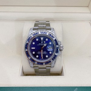 Reloj mecánico Rolex graduado 40 reloj mecánico automático de disco azul de diámetro