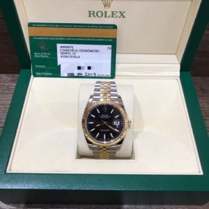 Rolex Men s Machinery Performance cargo Rolex Logging 126333 nuevo juego completo de discos negros