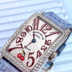 Sra. Frank Müller quartz Performance cargo famulan Long Island 18k Platinum original Diamond quartz Women s Watch