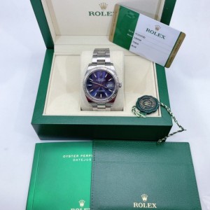 Rolex Men s Machinery Performance cargo Rolex 126334 logotipos 41 medidores set completo de discos azules