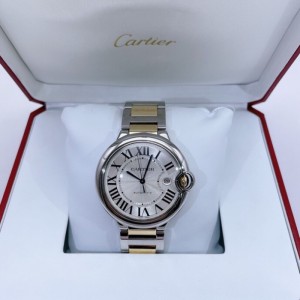 Medidores mecánicos para hombres Cartier serie de globos azules Cartier grande