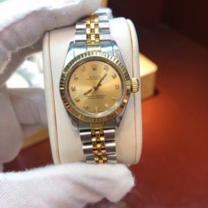 Rolex Lady Machinery meter Rolex Women s Wear Diary Model 18k Golden Room Gold dial dial with Diamonds Classic