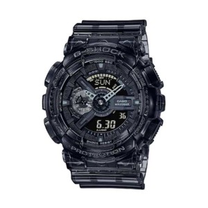 Reloj de cuarzo masculino Casio ga110ske - 8a serie resistente al hielo translúcida gris G - block reloj impermeable