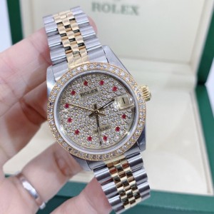 El reloj mecánico de la Sra. Rolex 68.273 está forrado con un reloj mecánico automático de estrellas del Cielo.