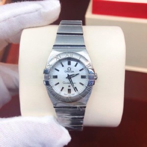 Omega Lady quartz Table Omega Constellation Double Eagle series White Plate Pearl Fritillaria dial