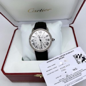 Cartier Men s Machinery Performance Goods Cartier London 42 meter Diamonds back Diamonds Automatic men s Watch set completo