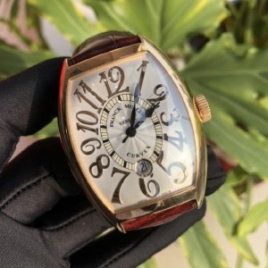 Reloj de oro francés Müller 8880 para hombres en forma de barril