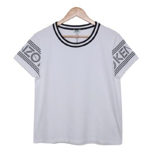 Camiseta blanca de manga corta casual Kenzo Takada