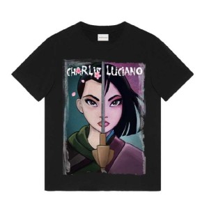 Charlie Luciano manga corta XS talla Mulan manga corta negra