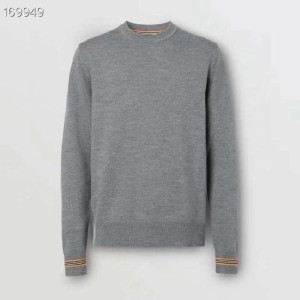 Blusa masculina bobery clásico suéter de cuello redondo rayado de oto?o e invierno