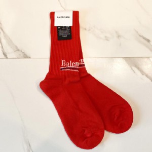 Ropa interior masculina de la familia balenciaga calcetines estándar de cola roja XL talla 28 - 30 cm