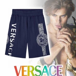 Pantalones cortos para hombres de Versace pantalones cortos de Versace pantalones protectores de línea principal de Versace