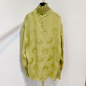 Blusa de la Sra. Gucci [gucci] ? gucci, blusa verde de seda cigarra