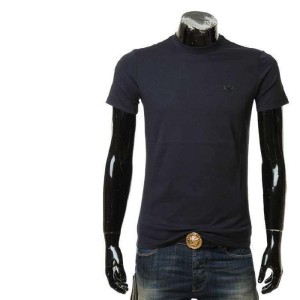 Aprio Armani camiseta de cuello redondo y manga corta estándar de águila de manga corta para hombres