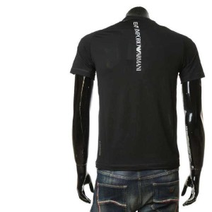 Aprio Armani camiseta de cuello redondo de manga corta simple para hombres