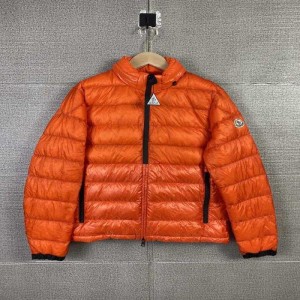 Chaqueta de plumón para hombres mengkou chaqueta de plumón con cremallera corta de moda naranja en invierno