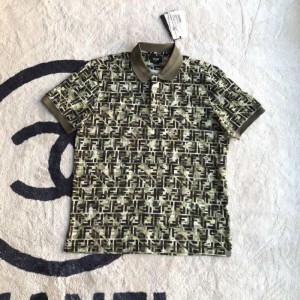 Impresión de camiseta masculina de Fendi