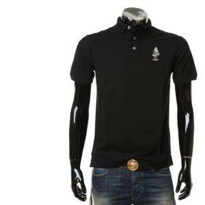 Aprio Armani camisa polo de manga corta para hombres bordada con brazalete corto águila estándar para hombres