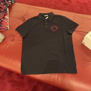 Camisa polo de manga corta para hombres mengkou moncler mengkou para hombres