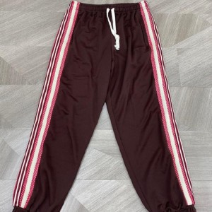 Gucci pantalones casuales masculinos Gucci pantalones de ba?o a rayas masculinos pantalones deportivos