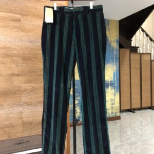 Pantalones casuales masculinos bobery pantalones casuales masculinos bobery pantalones casuales de terciopelo a rayas negras y verdes