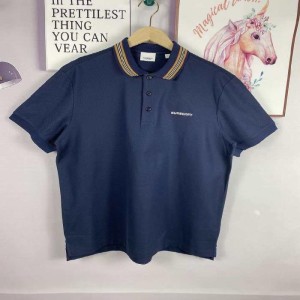 Camiseta masculina bobelli polo nueva camiseta de verano a rayas sólidas cuello con mangas cortas