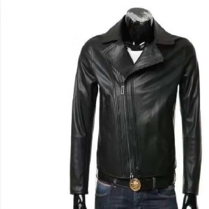 Ropa de cuero para hombres, chaqueta de locomotora de cuero, chaqueta de cuero