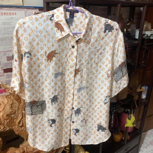 Lady Louis Vuitton Short Sleeve Limited 12 Zodiac Pattern