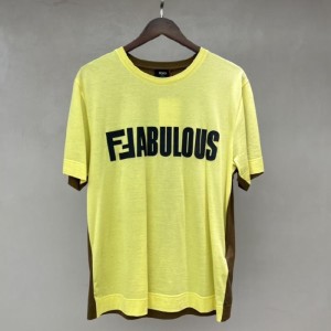 フェンディメンズTシャツイエロー系チャイナ（CHN）XS