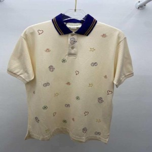 Camiseta de Gucci para hombres camiseta de moda de verano estampada de manga corta polo blusa