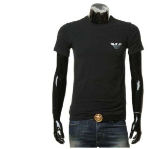 Aprio Armani camiseta de cuello redondo de manga corta para hombres