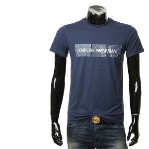 Aprio Armani camiseta de cuello redondo de manga corta para hombres marca águila de manga corta para hombres