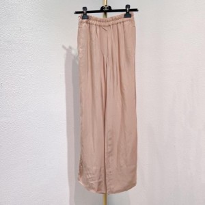 Pantalones casuales de la Sra. Agne acne pantalones casuales de piernas anchas rosas de raíz de loto