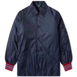 Chaqueta masculina Gucci impresión Gg oto?o e invierno ocio con ropa de algodón media y larga