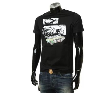 Abril Armani moda estampada de manga corta para hombres con camiseta de manga corta