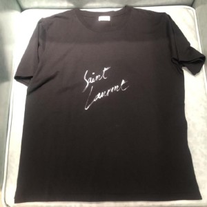 Camiseta Lady Yves Saint Laurent ysl letra negra manga corta l