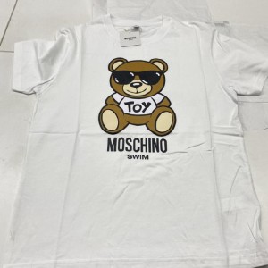 モスキーノTシャツMOSCHINO白TOYサングラスベア半袖TシャツM