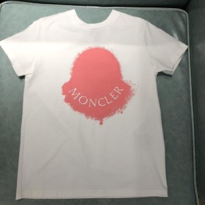 モンクレールレディースTシャツモンクレールピンク鈴ホワイト半袖Mサイズ