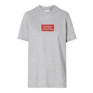 ボブリーレディースTシャツボブリーレディースグレー半袖Tシャツ