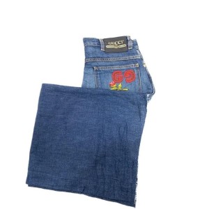 Gucci jeans vaquero pantalones de piernas anchas