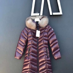 Chaqueta de plumón de la Sra. mengkou, vino de oto?o e invierno, chaqueta de plumón Roja de cintura larga para mantener el calor