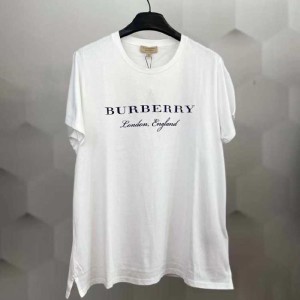 Camiseta de bobery camisa de manga corta de cuello redondo con letras casuales blancas para hombres y mujeres