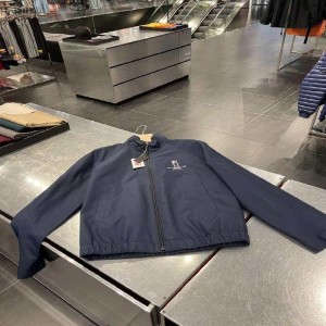 Chaqueta masculina Prada chaqueta deportiva casual azul oscuro oto?o