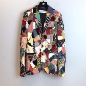 Chaqueta de la Sra. dior, chaqueta de traje de colores, talla 40