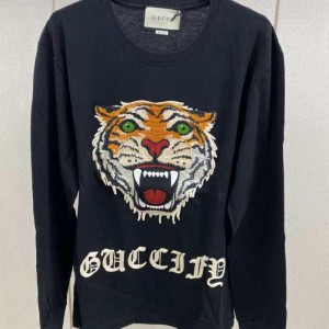 Gucci Men s Guard Gucci men s Long Sleeve Cotton t Black