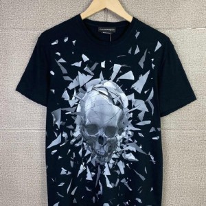 Camiseta masculina Alexander McQueen de manga corta