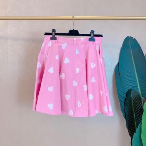 Ms moscino half skirt half skirt rosa Peach Heart Short skirt