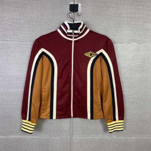 Chaqueta de la Sra. Gucci chaqueta de béisbol casual de colores, chaqueta deportiva