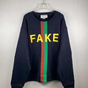 グッチメンズトップスグッチFakeNot赤緑ストライププリントガーディアン